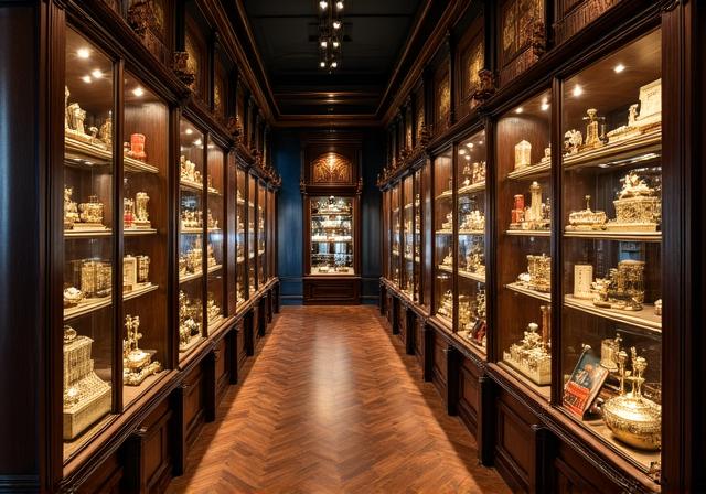 Interno della galleria Mare Nostrum Curios con oggetti d'antiquariato